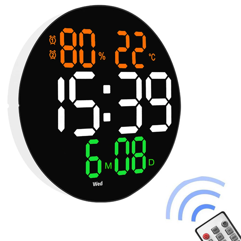 10 inch Digital Led Wall Clock Calendar with Alarms,Temperature Thermometer and Humidity Hygrometer.Home Living Room Decoration
10 inch Digital Led Wall Clock Calendar with Alarms,Temperature Thermometer and Humidity Hygrometer.Home Living Room Decoration