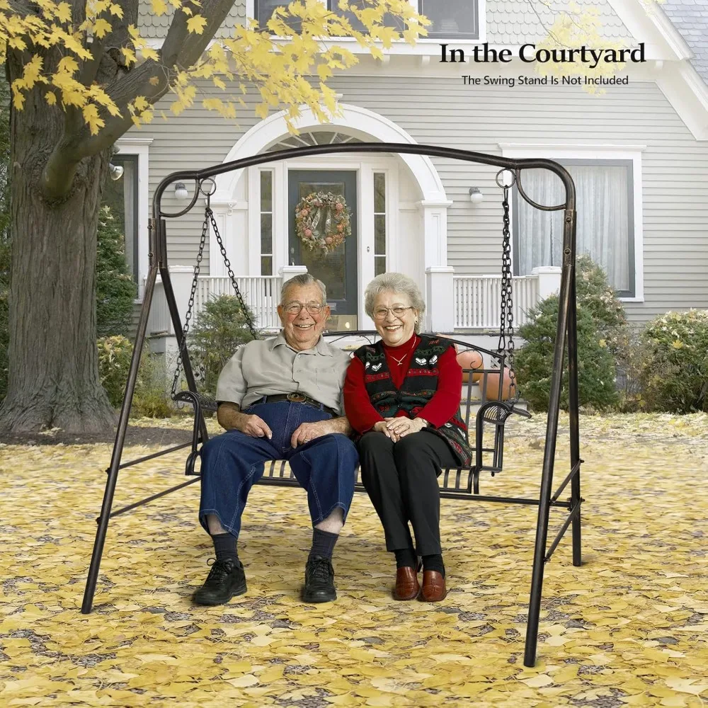 Upgraded Metal Patio Porch Swing, 660 LBS Weight Capacity Steel Porch Swing Chair for Outdoors, Heavy Duty Swing Chair Bench
Upgraded Metal Patio Porch Swing, 660 LBS Weight Capacity Steel Porch Swing Chair for Outdoors, Heavy Duty Swing Chair Bench