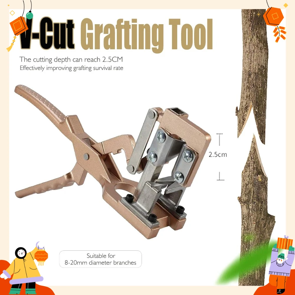 Garden Pruning Shears V-Cut Grafting Shears Pruner Scissors Cutting Tool For Grafting Fruit Tree Nursery Tool Cut Depth 2.5cm
Garden Pruning Shears V-Cut Grafting Shears Pruner Scissors Cutting Tool For Grafting Fruit Tree Nursery Tool Cut Depth 2.5cm