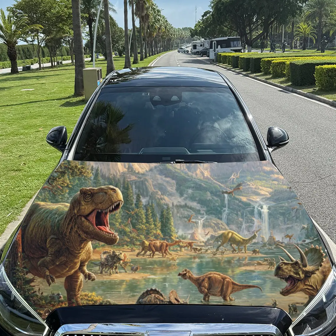 Epic Dinosaur - Landscape Car Hood Stickers - Self-Adhesive, Waterproof and Durable Vinyl Wrap, Decorate And Protect Your Car, F
Epic Dinosaur - Landscape Car Hood Stickers - Self-Adhesive, Waterproof and Durable Vinyl Wrap, Decorate And Protect Your Car, F