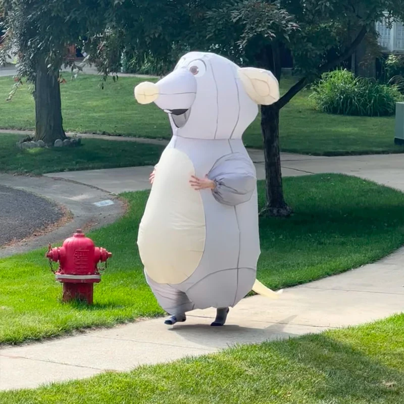 Inflatable Mouse rat Costume Funny Cartoon Animal party rat cosplay Outfit HalloweenCarnival Christmas Dress-Up Costume Props
Inflatable Mouse rat Costume Funny Cartoon Animal party rat cosplay Outfit HalloweenCarnival Christmas Dress-Up Costume Props