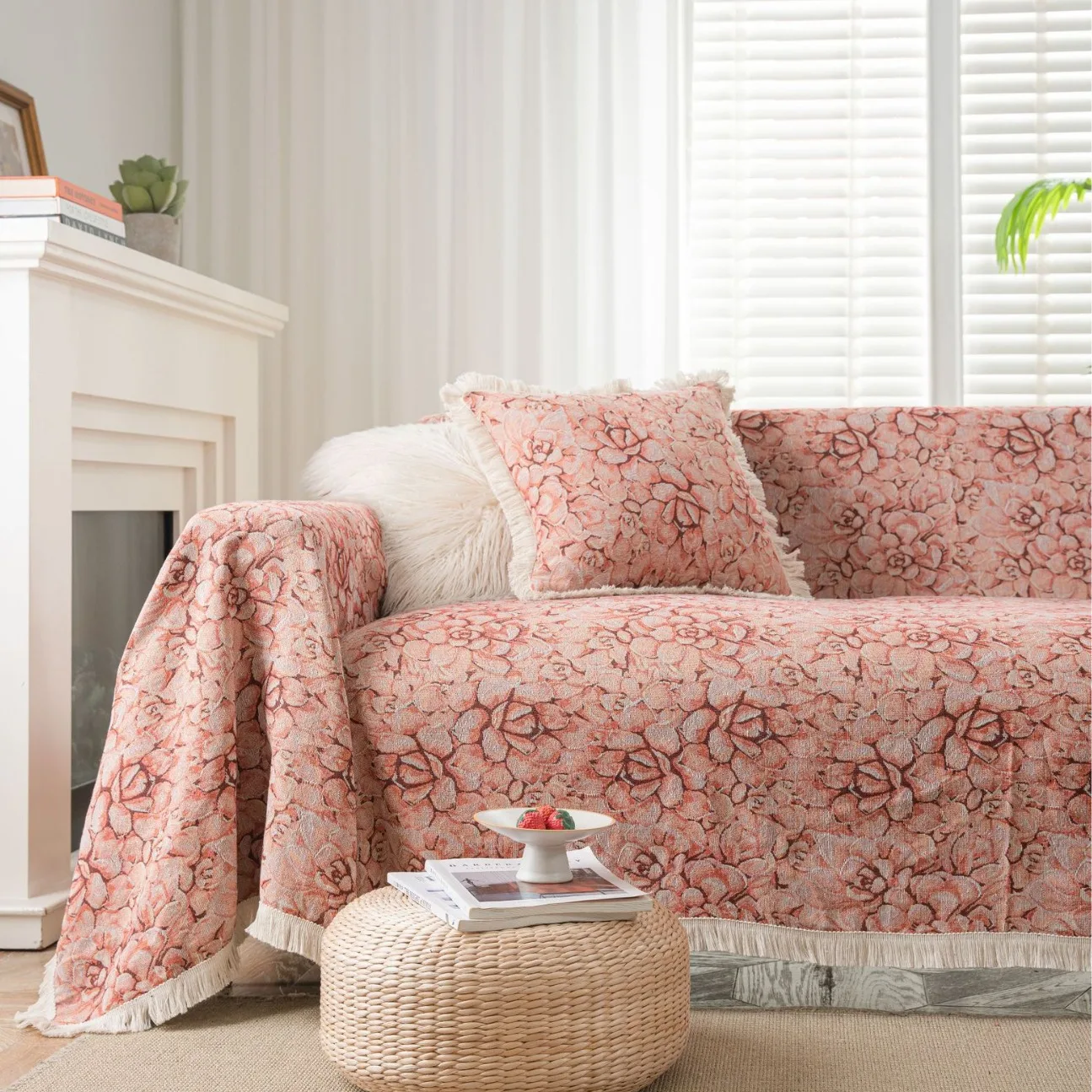 Anti-cat-scratch Jacquard Sofa Towel Fleshy Pink Retro Thick Sofa Cover Blanket Carpet Recliner Cushion Cover Towel Tablecloth
Anti-cat-scratch Jacquard Sofa Towel Fleshy Pink Retro Thick Sofa Cover Blanket Carpet Recliner Cushion Cover Towel Tablecloth