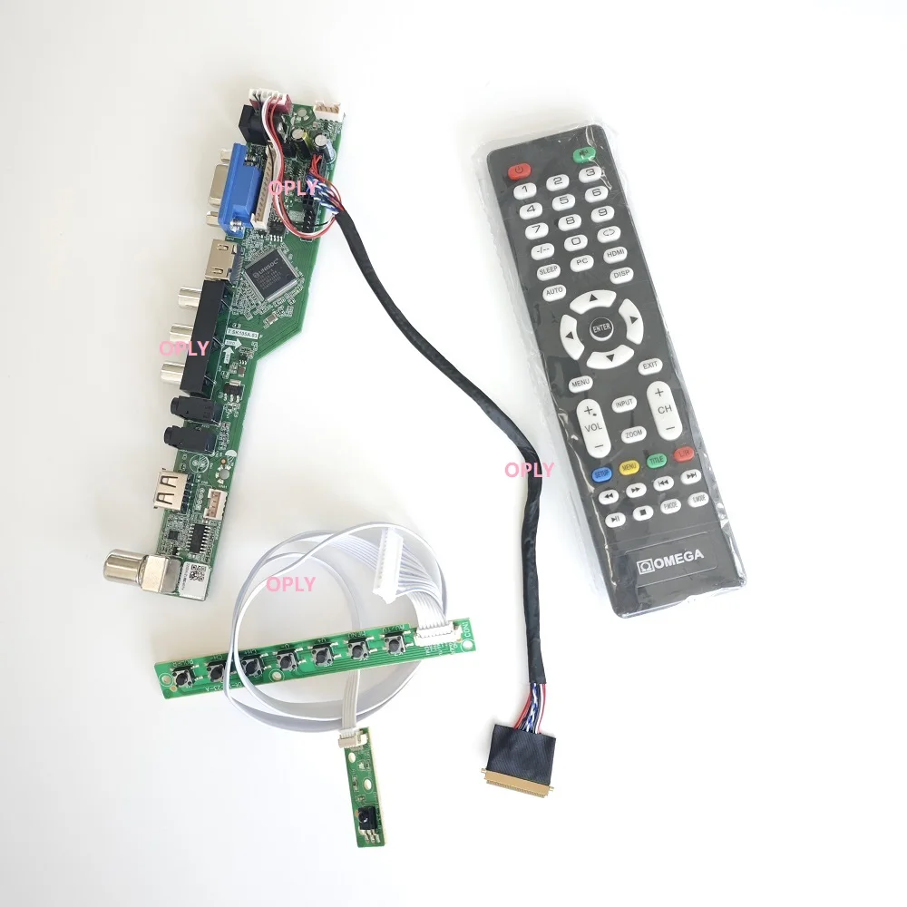 TV Controller board kit for LP171WU4 LP171WU6 LP171WU6-TLA1 1920X1200 17.1" HDMI-compatible RF USB AV VGA Audio LED Screen
TV Controller board kit for LP171WU4 LP171WU6 LP171WU6-TLA1 1920X1200 17.1" HDMI-compatible RF USB AV VGA Audio LED Screen