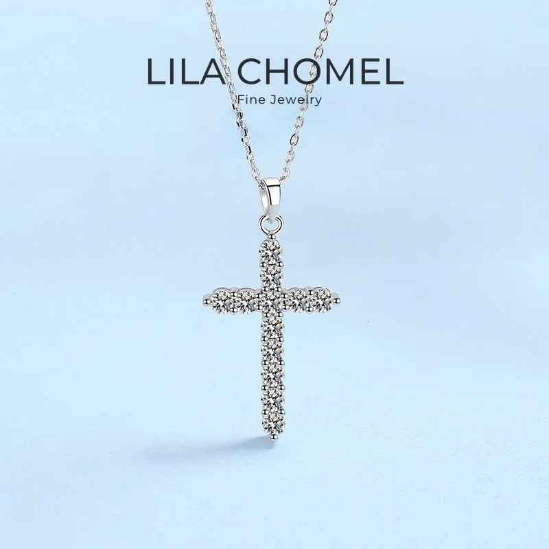 Girl Christmas Birthday Gift 18K White Gold Cross Necklaces Women Valentine's Day Moissanite Diamond PT950 Platinum Fine Jewelry
Girl Christmas Birthday Gift 18K White Gold Cross Necklaces Women Valentine's Day Moissanite Diamond PT950 Platinum Fine Jewelry