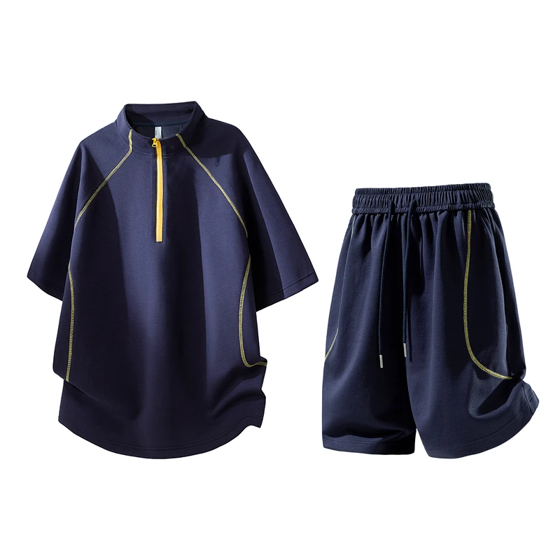New Summer Crew Neck Short Sleeve Set Men Casual T Shirt Five Points Pants Men Teenager Trendy Brand Leisure Two Piece Outfit
New Summer Crew Neck Short Sleeve Set Men Casual T Shirt Five Points Pants Men Teenager Trendy Brand Leisure Two Piece Outfit