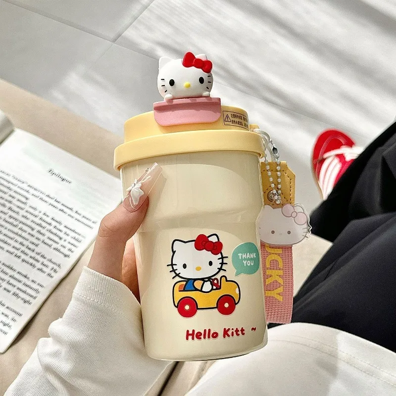 Чашка-термос с рисунком Hello Kitty, каваи, милая, креативная, изысканная и красивая, портативная, большая вместительная кофейная чашка
Чашка-термос с рисунком Hello Kitty, каваи, милая, креативная, изысканная и красивая, портативная, большая вместительная кофейная чашка