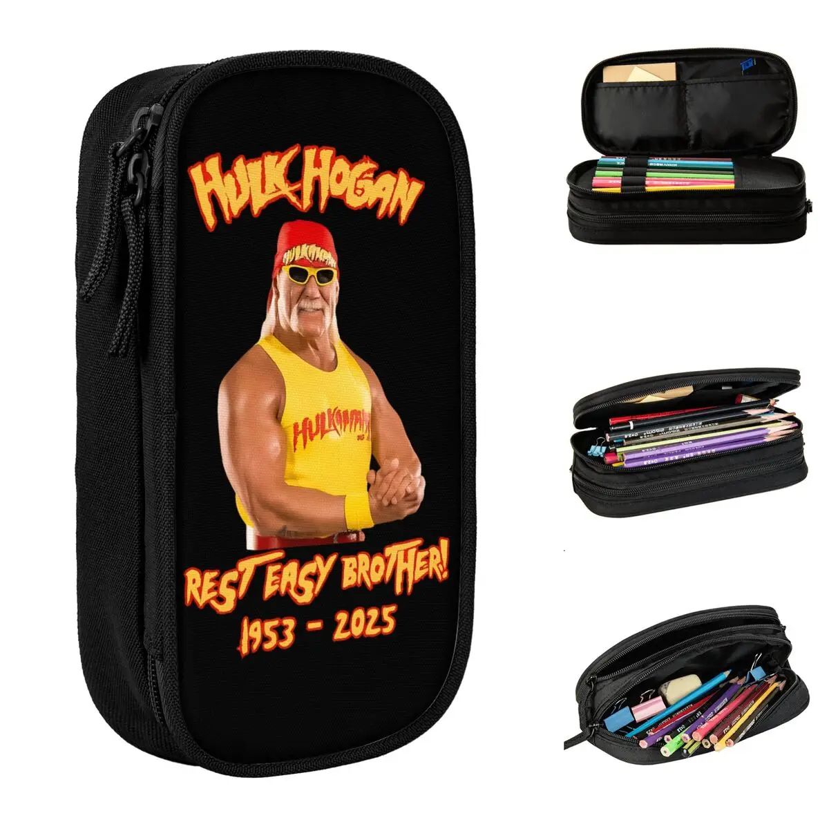 Hulk Hogan Pencil Cases Lovely Hulkamania Lives Forever Pen Holder Bag Big Capacity School Supplies Cosmetic Pencil Pouch
Hulk Hogan Pencil Cases Lovely Hulkamania Lives Forever Pen Holder Bag Big Capacity School Supplies Cosmetic Pencil Pouch