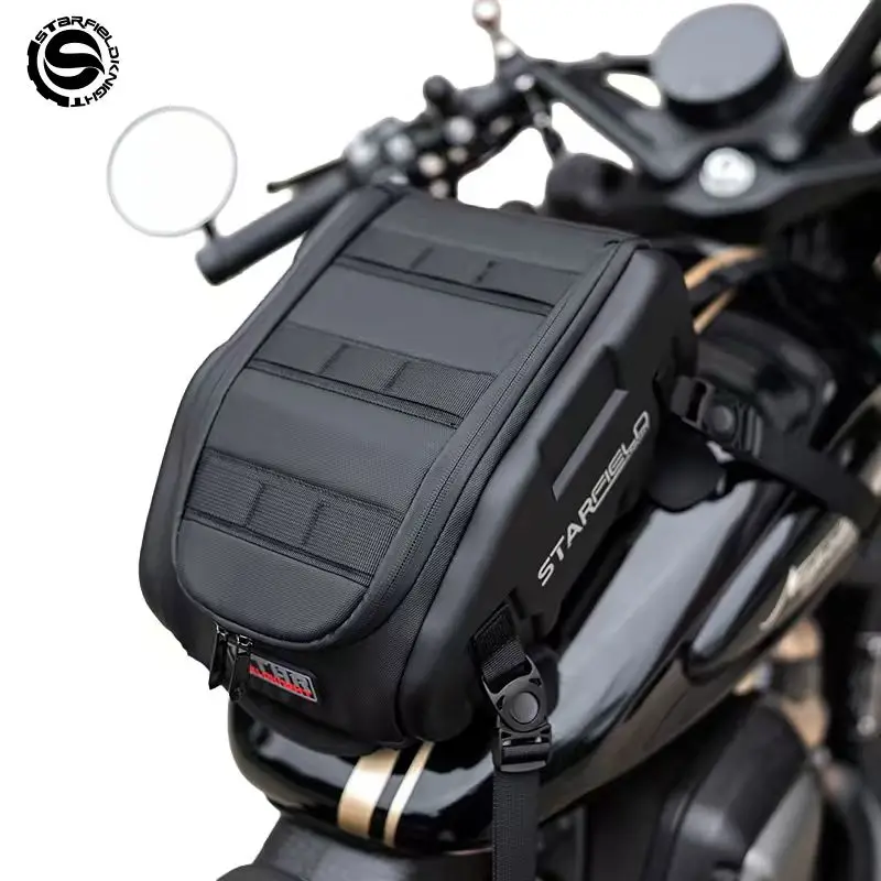 SFK Motorcycle Bag Front Oil Tank Bag Magnetic Fixation Multifunction Rear Seat Bag With Waterproof Raincover Riding Gears Pack
SFK Motorcycle Bag Front Oil Tank Bag Magnetic Fixation Multifunction Rear Seat Bag With Waterproof Raincover Riding Gears Pack
