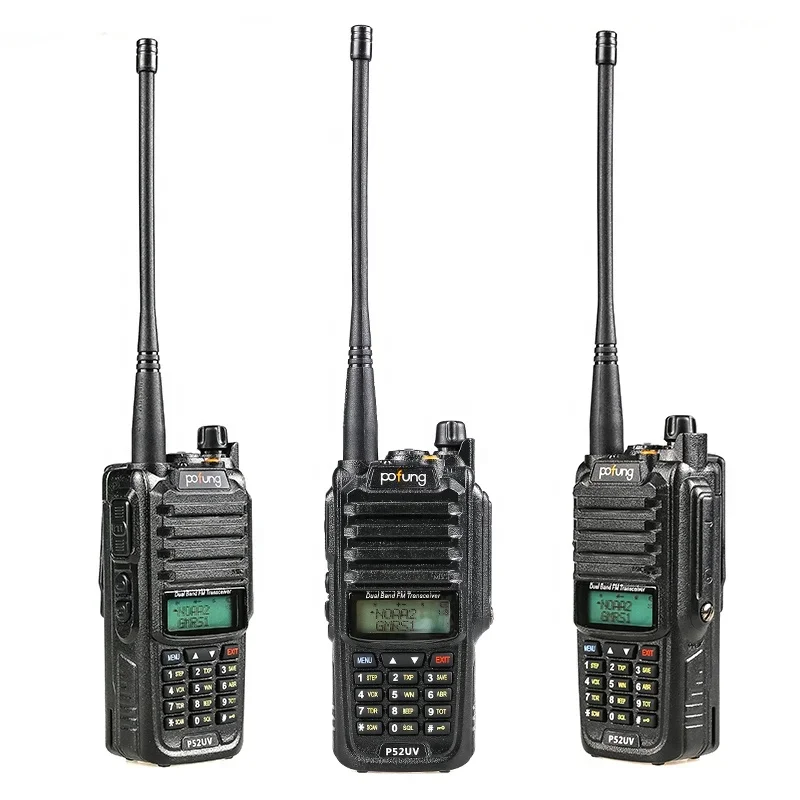 Pofung P52UV Baofeng Upgrade New Brand Waterproof Radio Baofeng T52 Two Way Radio Dual Band Handheld Walkie Talkie
Pofung P52UV Baofeng Upgrade New Brand Waterproof Radio Baofeng T52 Two Way Radio Dual Band Handheld Walkie Talkie