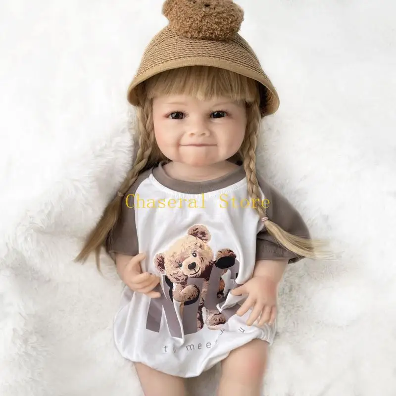 E7CE Life Like Doll Reborns улыбающаяся кукла с ямочками с длинными светлыми волосами, мягкие виниловые куклы для подарок
E7CE Life Like Doll Reborns улыбающаяся кукла с ямочками с длинными светлыми волосами, мягкие виниловые куклы для подарок