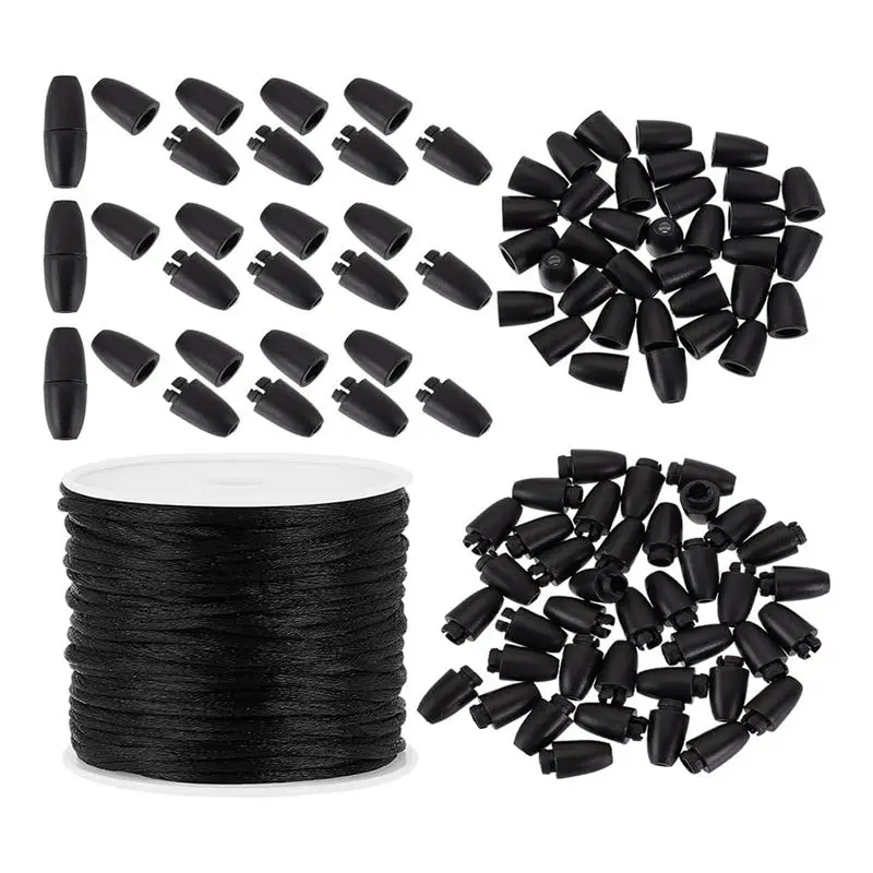 LIKE WISH Lanyard Breakaway Buckle, 24Mm Black Bead Barrel Connector Closure Buckle For DIY Necklace Bracelet Jewelry Making Eas
LIKE WISH Lanyard Breakaway Buckle, 24Mm Black Bead Barrel Connector Closure Buckle For DIY Necklace Bracelet Jewelry Making Eas