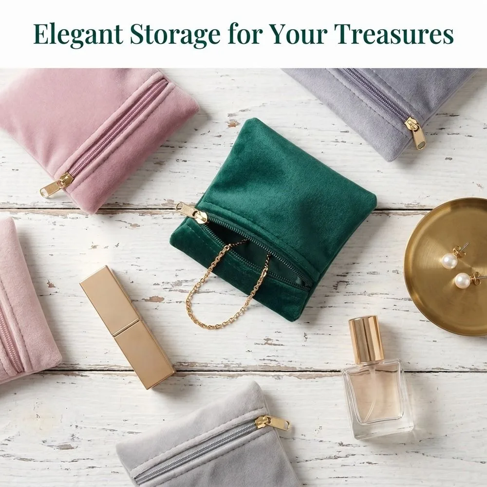 Pouch Flannelette Jewelry Packaging Bag Zipper Soild Colorful Jewelry Storage Bag Dust Proof Soft Velvet Jewelry Bag Women
Pouch Flannelette Jewelry Packaging Bag Zipper Soild Colorful Jewelry Storage Bag Dust Proof Soft Velvet Jewelry Bag Women