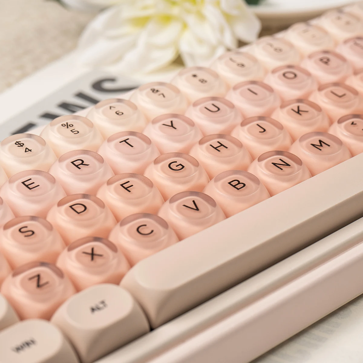 Liquid Foundation Semi Transparent PC Keycap 132 Keys HOA Profile Custom Double Shot PBT Keycaps for MX Switches Gaming Keyboard
Liquid Foundation Semi Transparent PC Keycap 132 Keys HOA Profile Custom Double Shot PBT Keycaps for MX Switches Gaming Keyboard