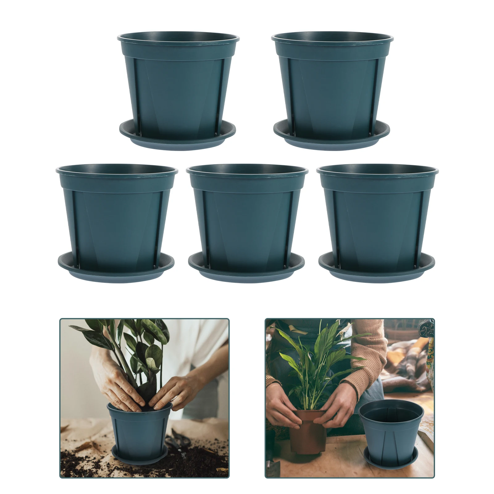 5 Sets Root Control Pots 120 Type Thickened Green Planters Tray Outdoor Indoor Gardening Flower Bonsai Decor Durable Plastic
5 Sets Root Control Pots 120 Type Thickened Green Planters Tray Outdoor Indoor Gardening Flower Bonsai Decor Durable Plastic