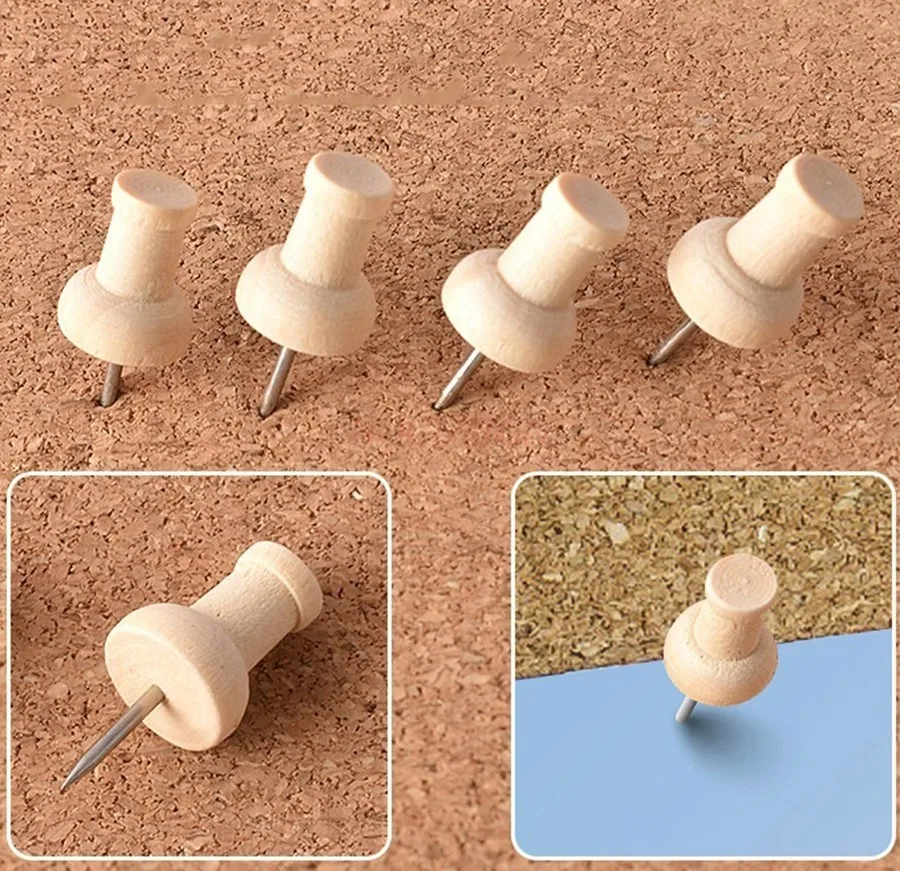 100pcs Wooden push pins, message boards, I-nails, soft wooden boards, creative nails, felt, photos, press nails, big head nails
100pcs Wooden push pins, message boards, I-nails, soft wooden boards, creative nails, felt, photos, press nails, big head nails