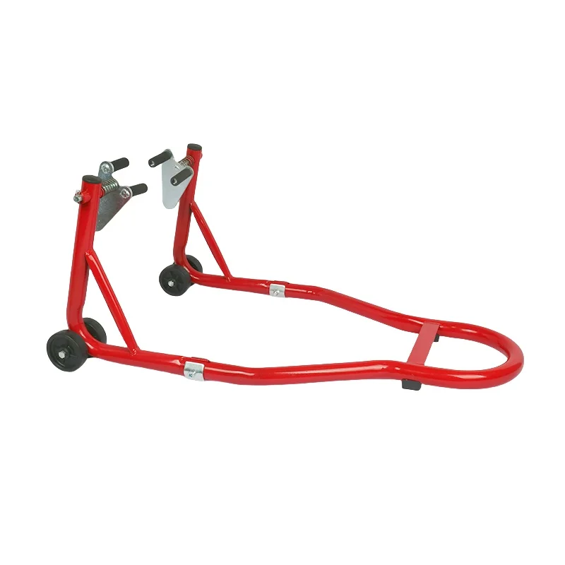 Heavy Duty Steel Adjustable Steel Garage Wheel Display Frame Universal Tire Replacement Motorcycle Paddock Stand
