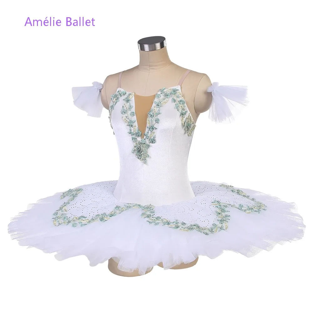 BLL064 White Velvet Top Bodice with Light Green Trim Pre-professional Ballet Tutu Girls Women Stage Perforamcne Ballet Tutu
BLL064 White Velvet Top Bodice with Light Green Trim Pre-professional Ballet Tutu Girls Women Stage Perforamcne Ballet Tutu