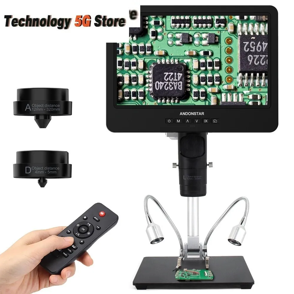Andonstar AD249S-M Trinocular HDMI-compatible Digital Microscope with 10-inch Screen for PCB Repair and Maintenance 
Andonstar AD249S-M Trinocular HDMI-compatible Digital Microscope with 10-inch Screen for PCB Repair and Maintenance