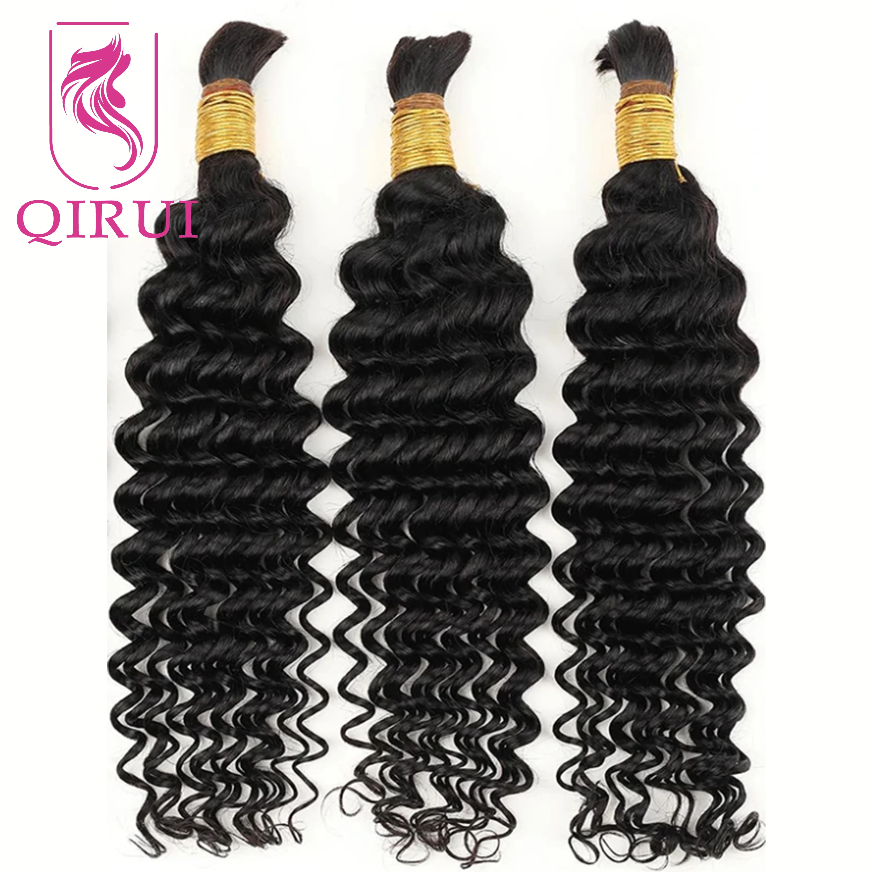 Bulk Human Hair Deep Wave Human Hair For Braiding 100% Unprocessed No Weft Human Hair Bulk Extensions Indian Remy Hair
Bulk Human Hair Deep Wave Human Hair For Braiding 100% Unprocessed No Weft Human Hair Bulk Extensions Indian Remy Hair