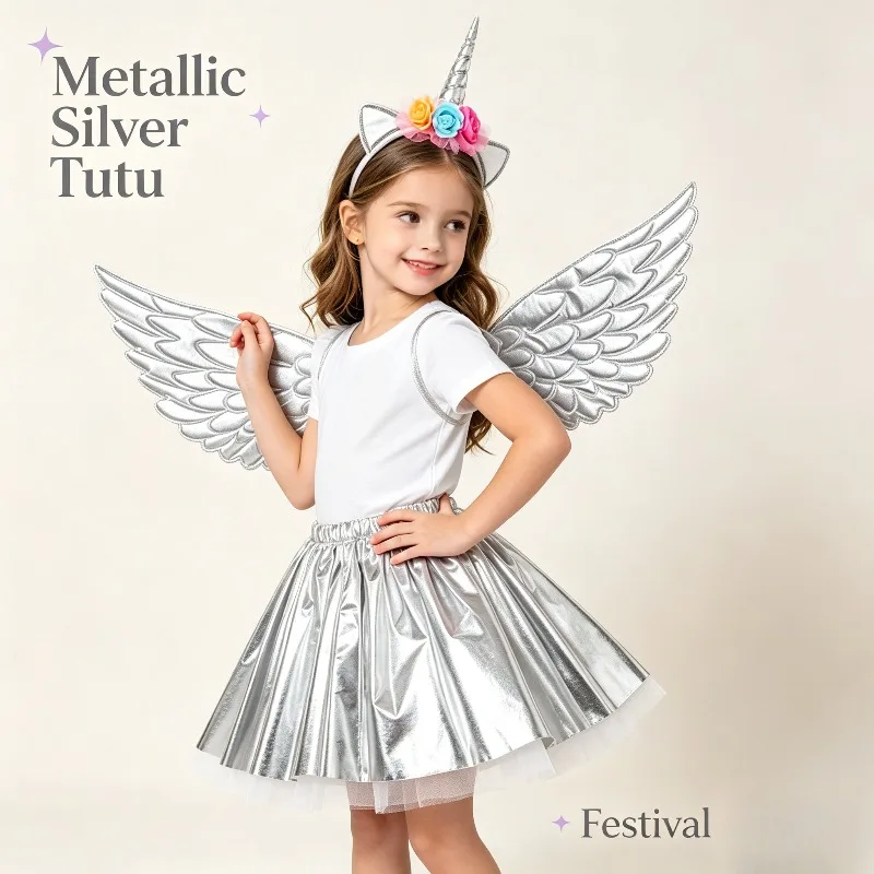 Gold Angel Wing Rainbow Tutu Outfit Set With Headband Birthday Stage Festival Cute Sweet Costume Party Performance Accessory Kit
Gold Angel Wing Rainbow Tutu Outfit Set With Headband Birthday Stage Festival Cute Sweet Costume Party Performance Accessory Kit