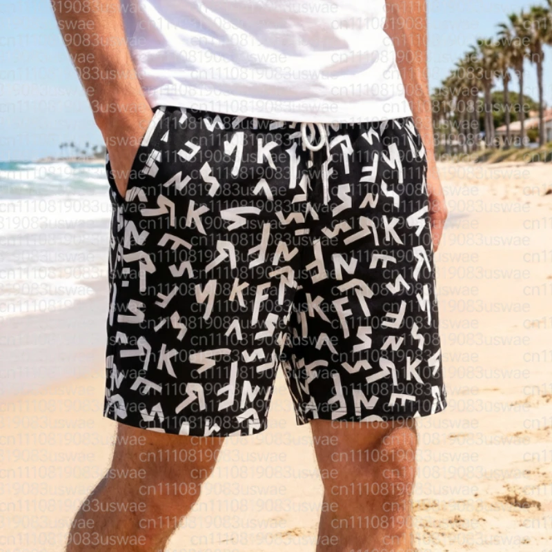 Summer Fashion Letter Pattern Printed Men's Quick Drying Shorts, Comfortable and Fashionable Casual Outdoor Sports Shorts
Summer Fashion Letter Pattern Printed Men's Quick Drying Shorts, Comfortable and Fashionable Casual Outdoor Sports Shorts