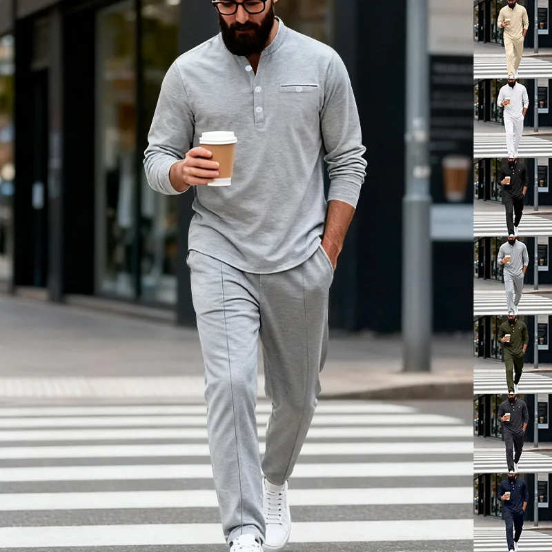 Трансграничный жесткий парень, весенне-осенний новый продукт, мужская свободная ретро простая повседневная рубашка Генри с длинным рукавом
Трансграничный жесткий парень, весенне-осенний новый продукт, мужская свободная ретро простая повседневная рубашка Генри с длинным рукавом