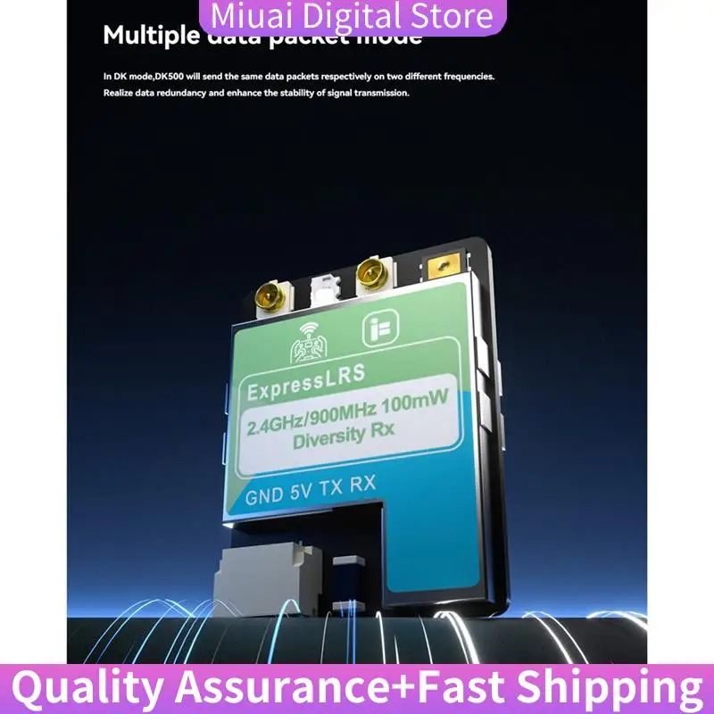 ELRS Dualband Receiver 2.4G/900M 100Mw Diversity RX Dual Antenna 70Mm For FPV Long Range Freestyle Drone Parts-A74Z
ELRS Dualband Receiver 2.4G/900M 100Mw Diversity RX Dual Antenna 70Mm For FPV Long Range Freestyle Drone Parts-A74Z