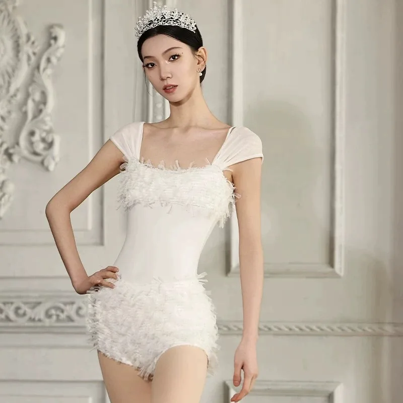 Women Ballet Leotard Off Shoulder Gymnastics Unitard Practice Yoga Clothes Ballerina Swan Lake Costume Girls Ballet Swimsuit
Women Ballet Leotard Off Shoulder Gymnastics Unitard Practice Yoga Clothes Ballerina Swan Lake Costume Girls Ballet Swimsuit