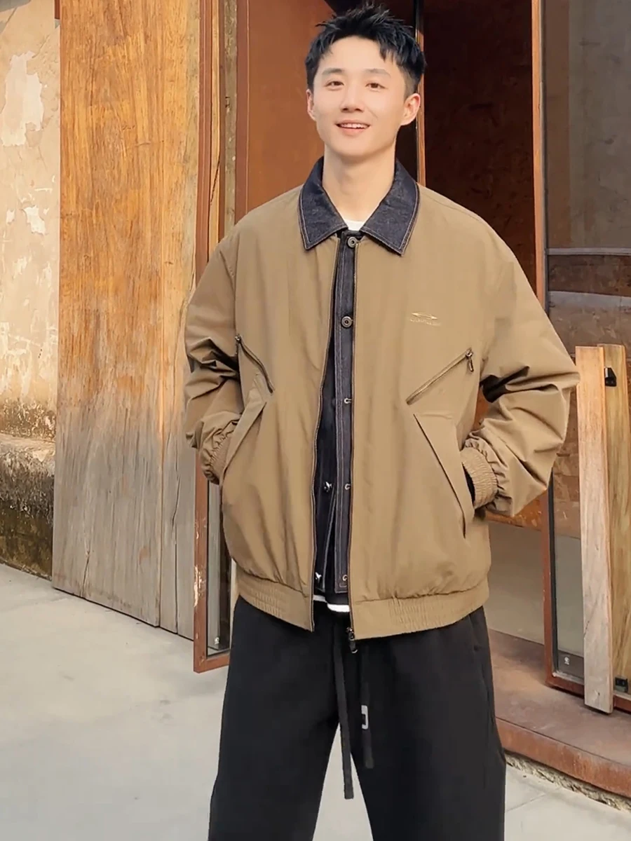 Ретро-куртка в американском стиле для мужчин: джинсовая, с пэчворком, укороченная, весенне-осенняя, рабочая, уличная, крутая, в стиле милитари
Ретро-куртка в американском стиле для мужчин: джинсовая, с пэчворком, укороченная, весенне-осенняя, рабочая, уличная, крутая, в стиле милитари