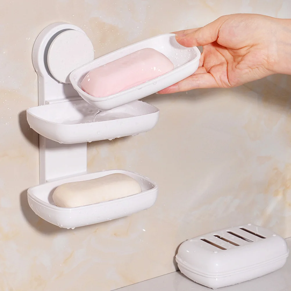 2-Tier Soap Dish Holder Suction Cup for Shower Bathroom and Kitchen Sink Soap Holder Dispensers
2-Tier Soap Dish Holder Suction Cup for Shower Bathroom and Kitchen Sink Soap Holder Dispensers