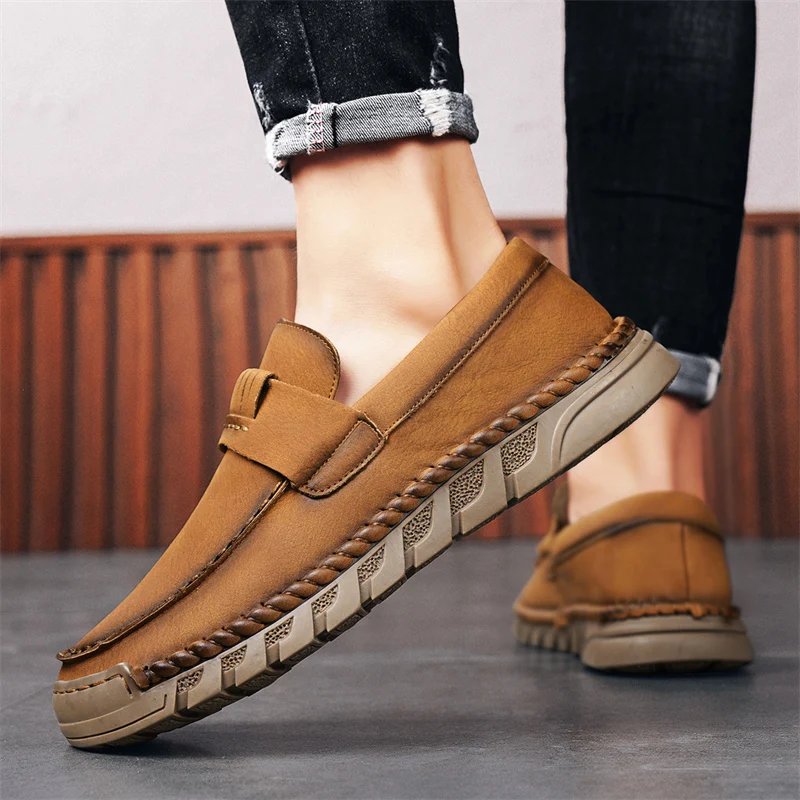 Soft leather handmade men's shoes Leisure British style Daily office driving outdoor Comfortable walking Classic black shoes
Soft leather handmade men's shoes Leisure British style Daily office driving outdoor Comfortable walking Classic black shoes