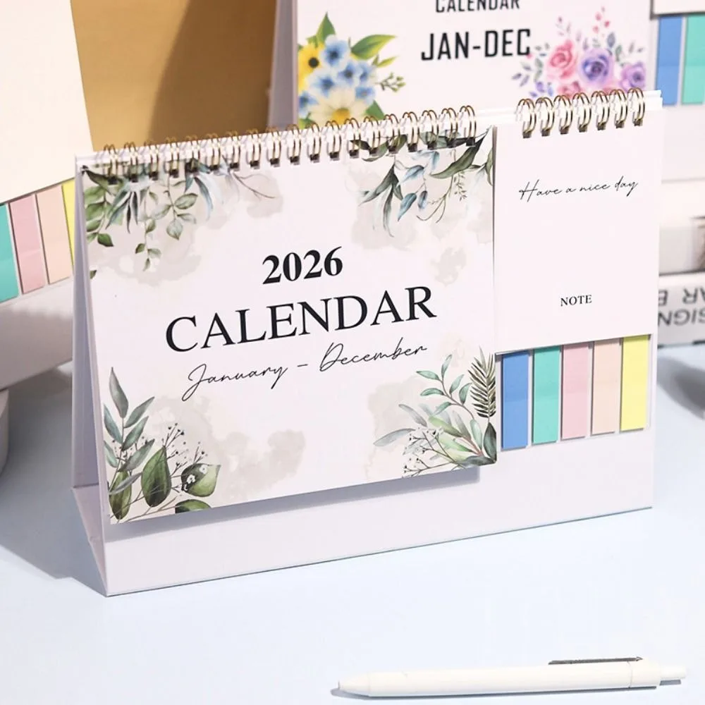 Jan. 2026 - Dec. 2026 2026 Flower Calendar Daily Study Foldable Double-coil Calendar Planning Colorful English Calendar Home
Jan. 2026 - Dec. 2026 2026 Flower Calendar Daily Study Foldable Double-coil Calendar Planning Colorful English Calendar Home