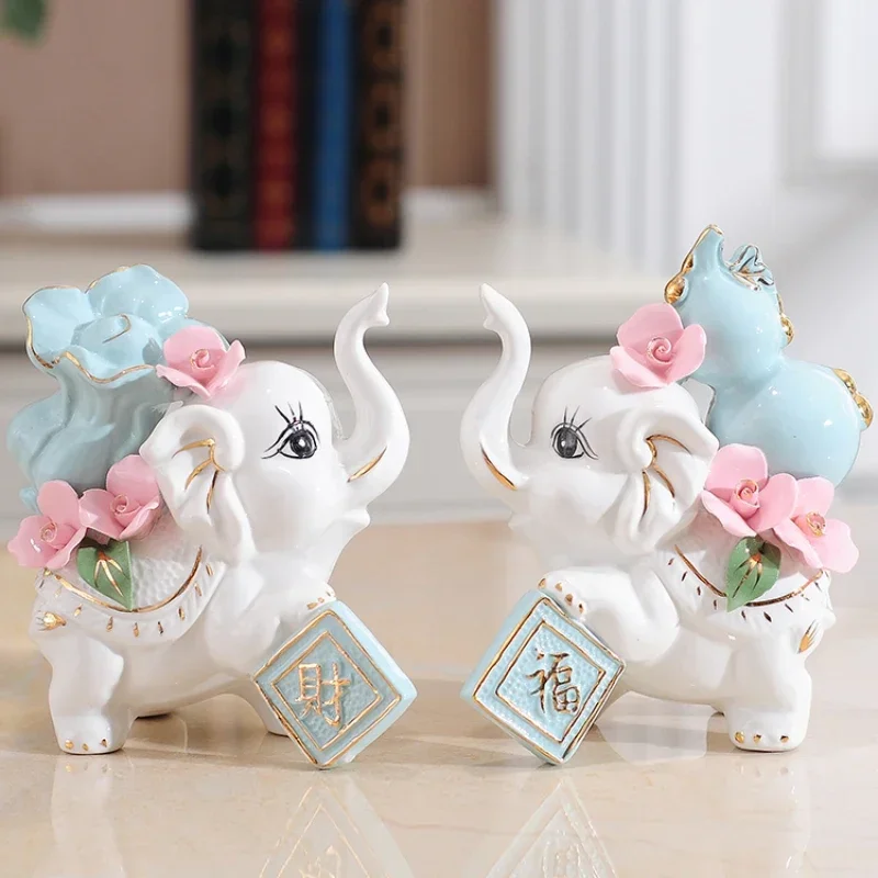 2 pcs ceramics Creative elephant ornaments Absorb wealth home decoration Housewarming Opening Gifts Sculpture handicrafts
2 pcs ceramics Creative elephant ornaments Absorb wealth home decoration Housewarming Opening Gifts Sculpture handicrafts