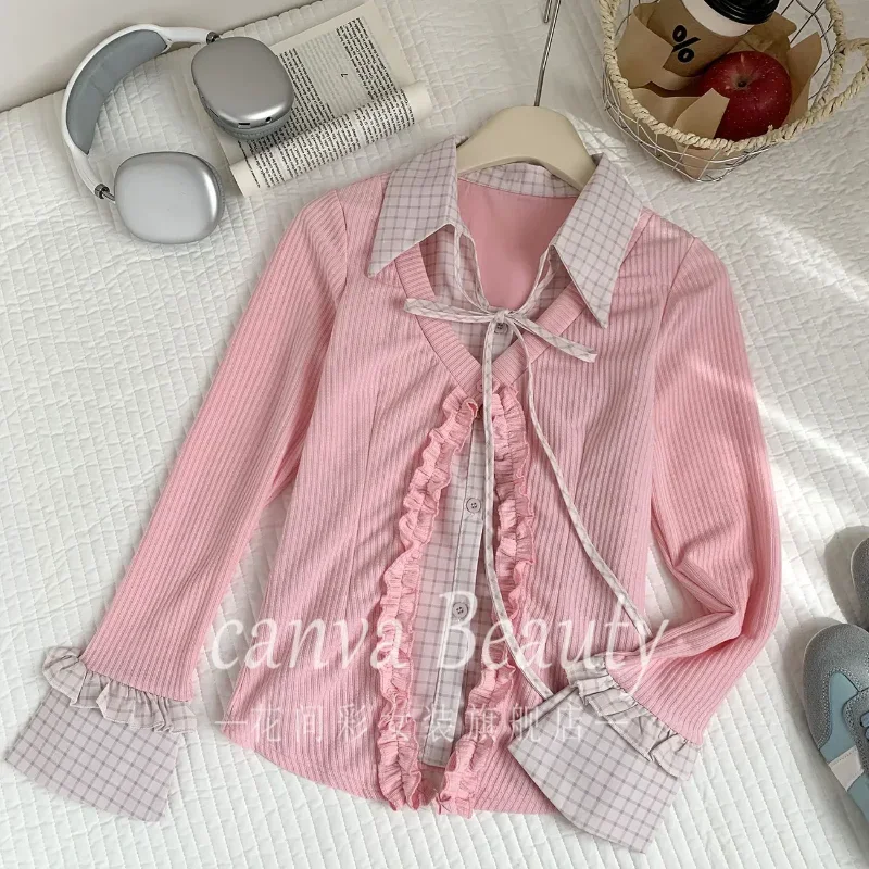 Осень 2025 г., новый дизайн, тонкий боди, студенческий стиль, горячая рубашка в стиле ретро для девочек, свитер
Осень 2025 г., новый дизайн, тонкий боди, студенческий стиль, горячая рубашка в стиле ретро для девочек, свитер