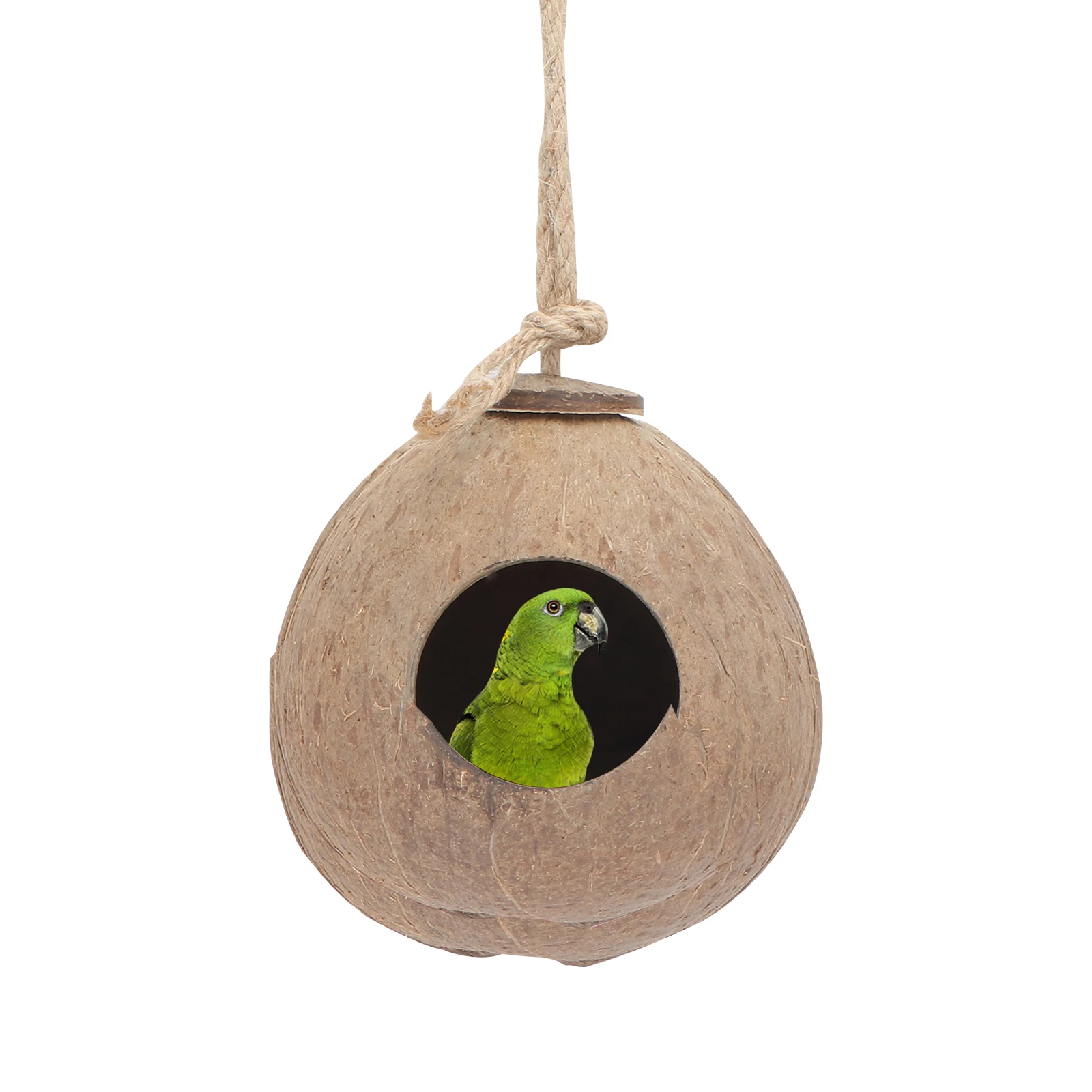 1Pcs Bird Nest Handmade Creative Coconut Shell Shelter Protective Bird for Small Birds Garden Ornament Garden Decoration
1Pcs Bird Nest Handmade Creative Coconut Shell Shelter Protective Bird for Small Birds Garden Ornament Garden Decoration