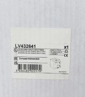 Brand new LV432641 plastic case circuit breaker, hot-selling 1pcs Fast delivery
Brand new LV432641 plastic case circuit breaker, hot-selling 1pcs Fast delivery
