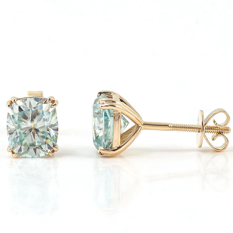 Provence 10K Gold Moissanite Stud Earrings for Women Cushion Cut Screw Back Earrings for men Custom Jewelry With GRA Certificate
Provence 10K Gold Moissanite Stud Earrings for Women Cushion Cut Screw Back Earrings for men Custom Jewelry With GRA Certificate