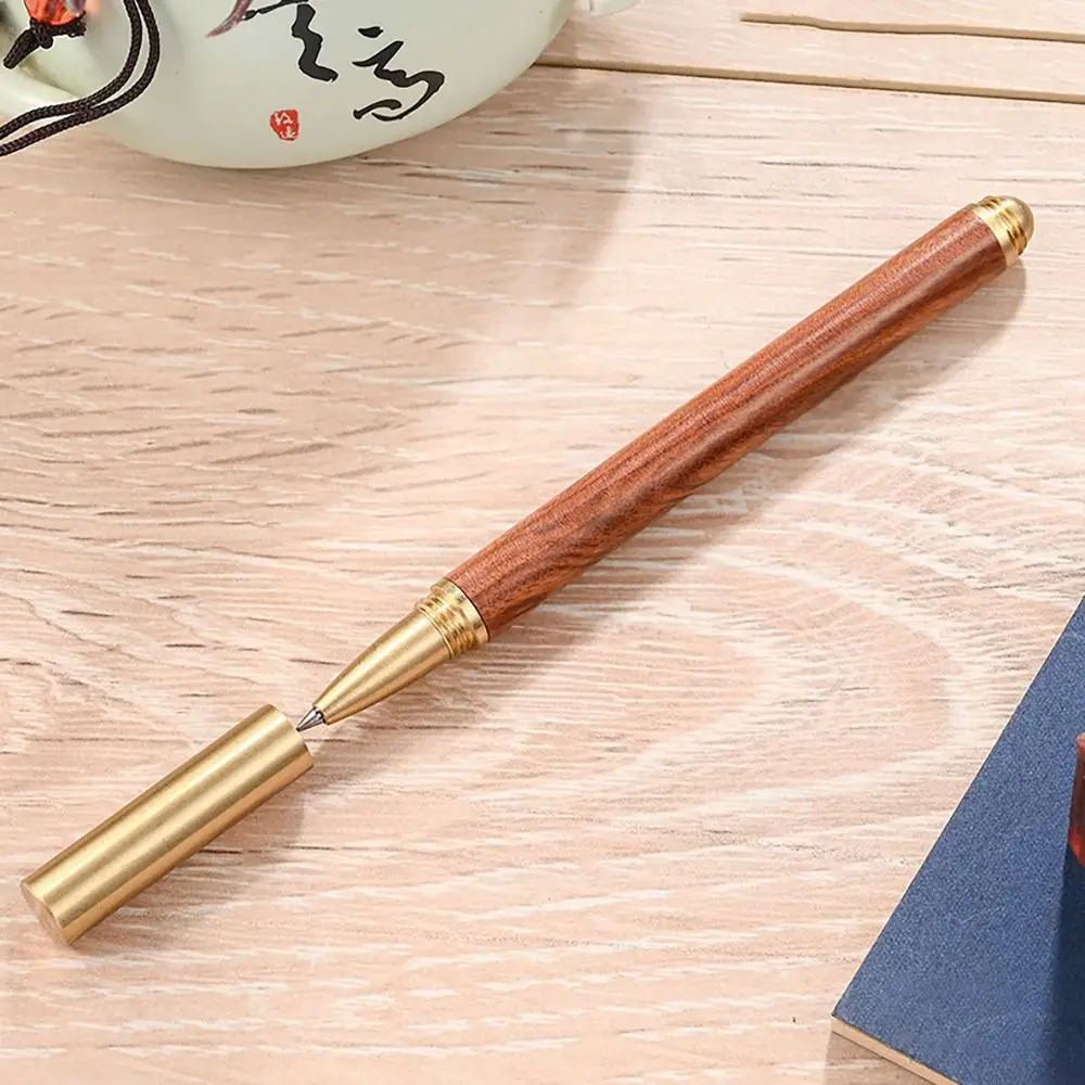 Creative Wood Body Ballpoint Pen Brass Business Writing Tools Students Gift Neutral Pen School Office Supplies
Creative Wood Body Ballpoint Pen Brass Business Writing Tools Students Gift Neutral Pen School Office Supplies