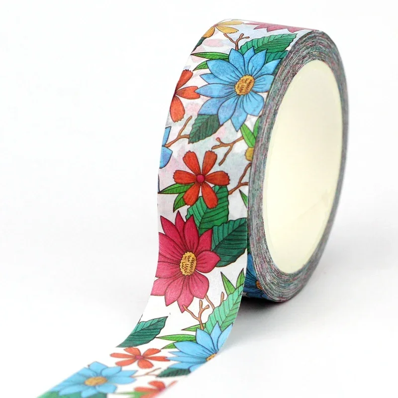 NEW 1PC 10M Decor Red and Blue Flower Leaves Washi Tape for Scrapbooking Journaling Adhesive DIY Masking Tape Cute Stationery
NEW 1PC 10M Decor Red and Blue Flower Leaves Washi Tape for Scrapbooking Journaling Adhesive DIY Masking Tape Cute Stationery