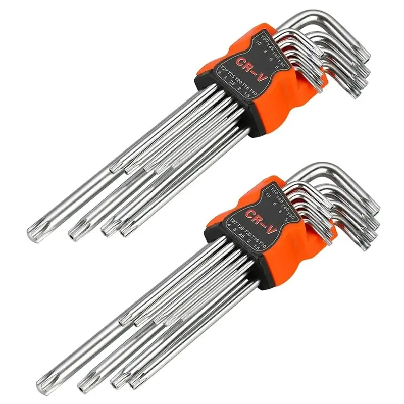 A19F-Hand Tools Torx Wrench Screwdriver Bits Star Spanner Key L Type Double-End Hex Allen Key Set Repair Tool
A19F-Hand Tools Torx Wrench Screwdriver Bits Star Spanner Key L Type Double-End Hex Allen Key Set Repair Tool