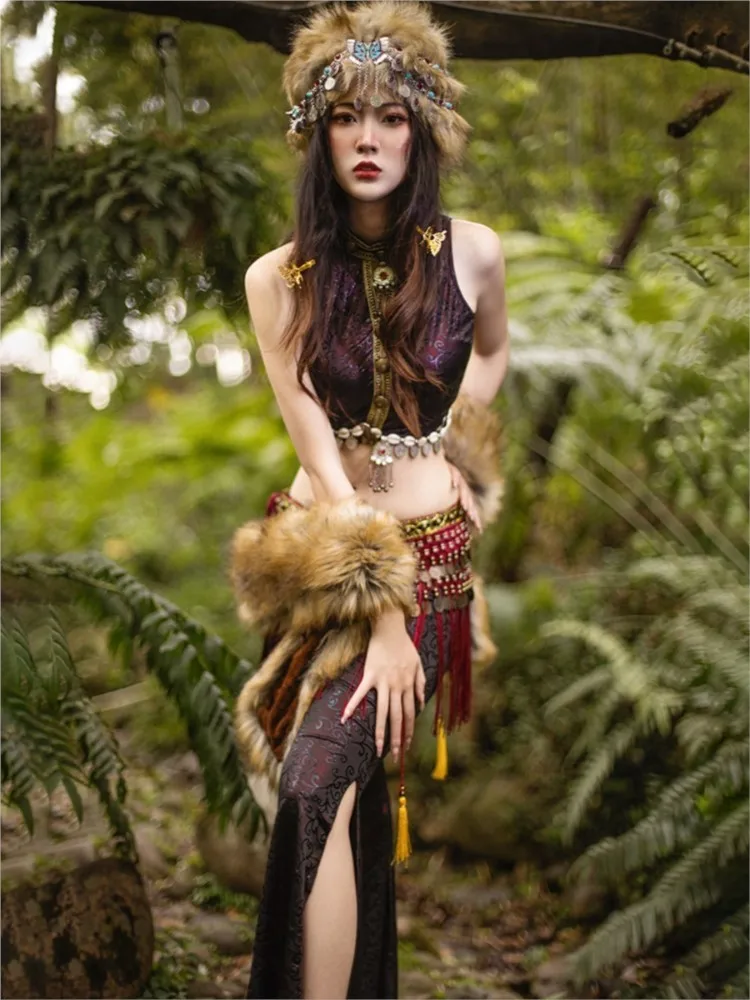 Exotic style clothing ancient costumes from the Western Regions ethnic sets
Exotic style clothing ancient costumes from the Western Regions ethnic sets