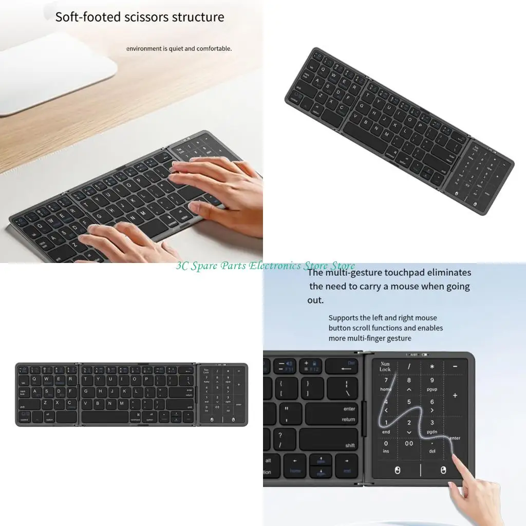 SZ Wireless Keyboards With Touchpads Rechargeable Battery Supports 3 Devices
SZ Wireless Keyboards With Touchpads Rechargeable Battery Supports 3 Devices