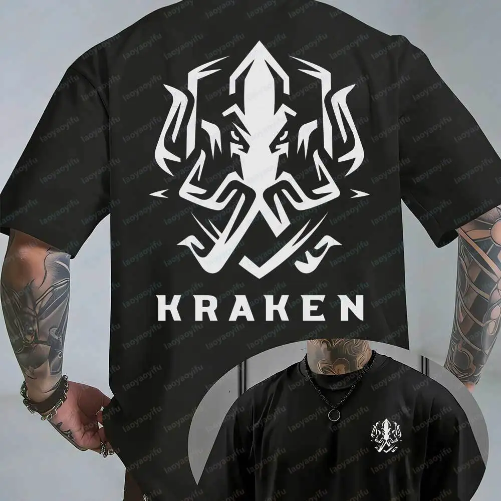 Men's Kraken Graphic T-ShirtDark Tribal Sea Monster Print Oversized Streetwear Short Sleeve Cotton Tee Harajuku Men Clothing Top
Men's Kraken Graphic T-ShirtDark Tribal Sea Monster Print Oversized Streetwear Short Sleeve Cotton Tee Harajuku Men Clothing Top