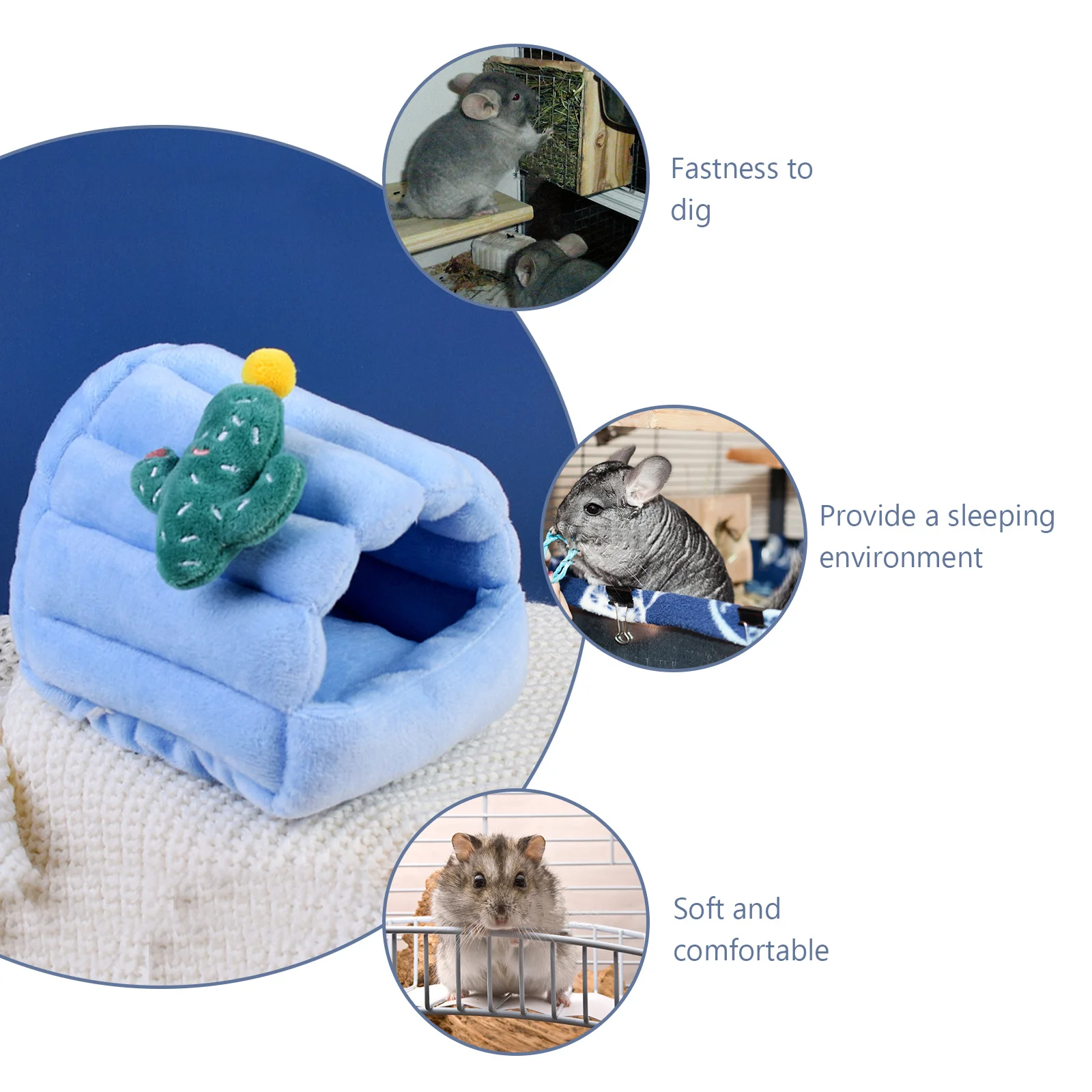 1pc Cotton Nest For Hamster Squirrel Mice Soft Pet Bed House Portable Winter Sleeping Hideout Small Animal Rest Shelter
1pc Cotton Nest For Hamster Squirrel Mice Soft Pet Bed House Portable Winter Sleeping Hideout Small Animal Rest Shelter