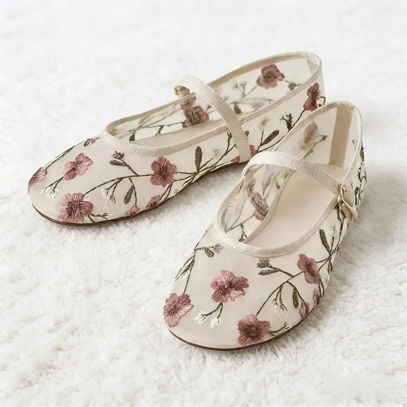 Летние сетчатые балетки с цветочной вышивкой, женские легкие дышащие туфли Мэри Джейн, роскошные дизайнерские туфли на плоской подошве, удобная повседневная обувь
Летние сетчатые балетки с цветочной вышивкой, женские легкие дышащие туфли Мэри Джейн, роскошные дизайнерские туфли на плоской подошве, удобная повседневная обувь