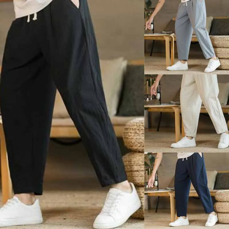 Summer Man Plus Size Cropped Pants Loose Straight Tube Casual Trousers Chinese Style Sports Pants Versatile Wide Leg Pants
Summer Man Plus Size Cropped Pants Loose Straight Tube Casual Trousers Chinese Style Sports Pants Versatile Wide Leg Pants