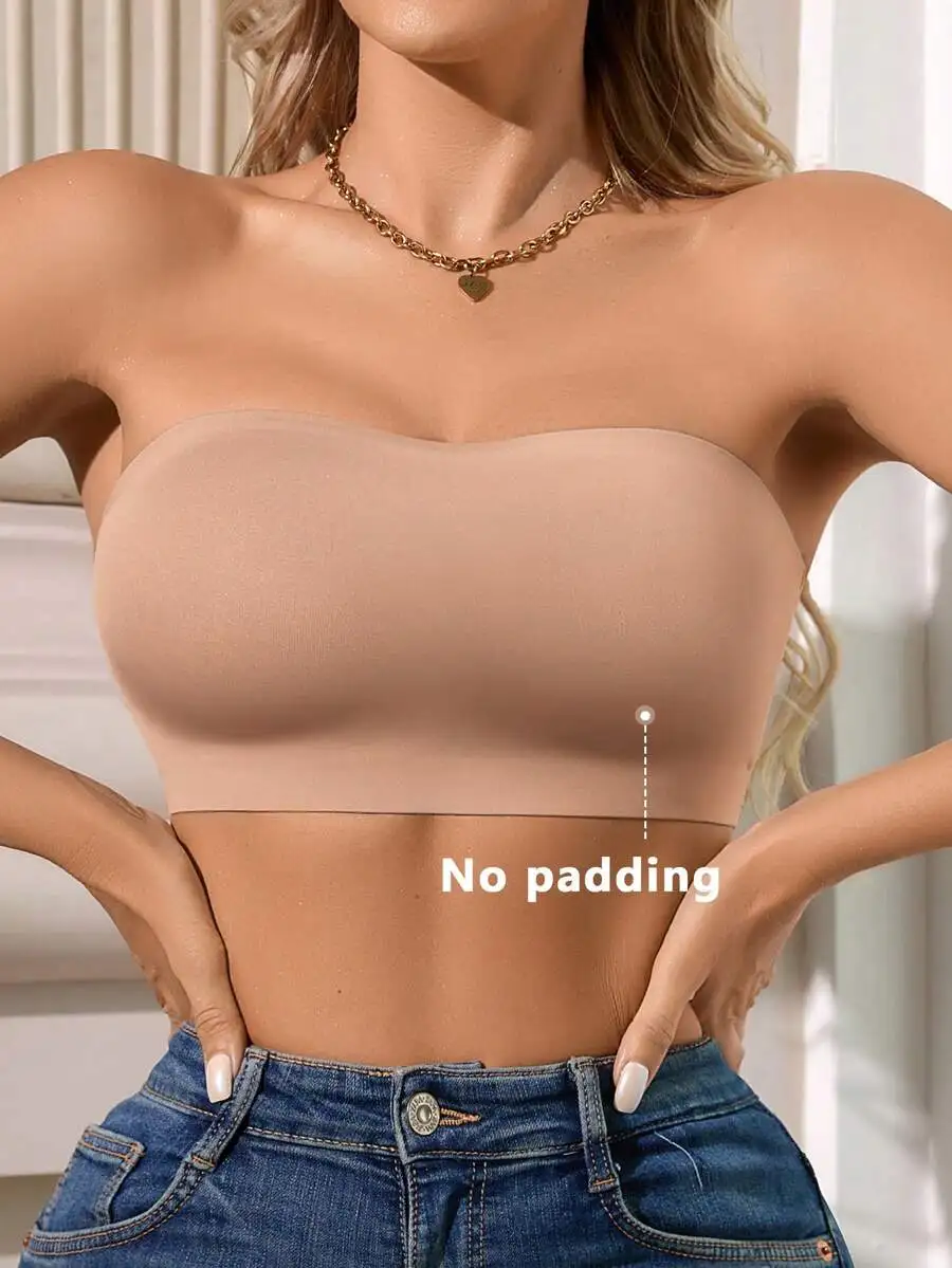 Women Strapless Backless Tube Top Bra Medium Stretch Comfortable Camel Bralette
Women Strapless Backless Tube Top Bra Medium Stretch Comfortable Camel Bralette
