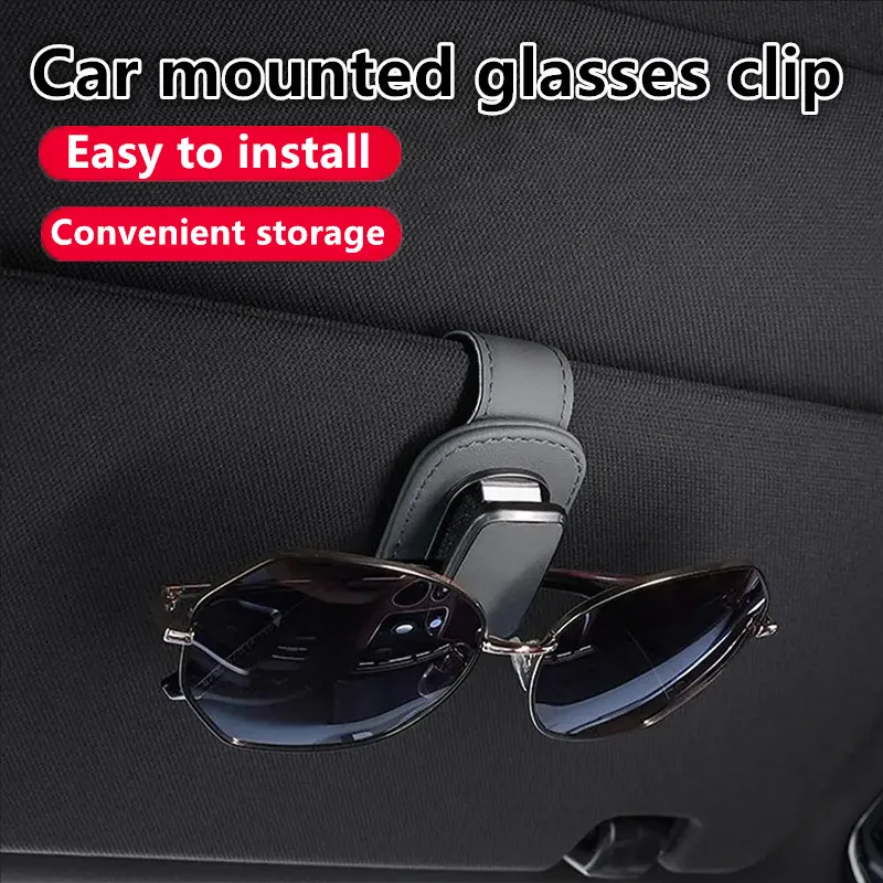 Universal leathers Car sunglasses holder Visor Car interior accessories Men's Essentials Car Sunglasses Clip
Universal leathers Car sunglasses holder Visor Car interior accessories Men's Essentials Car Sunglasses Clip