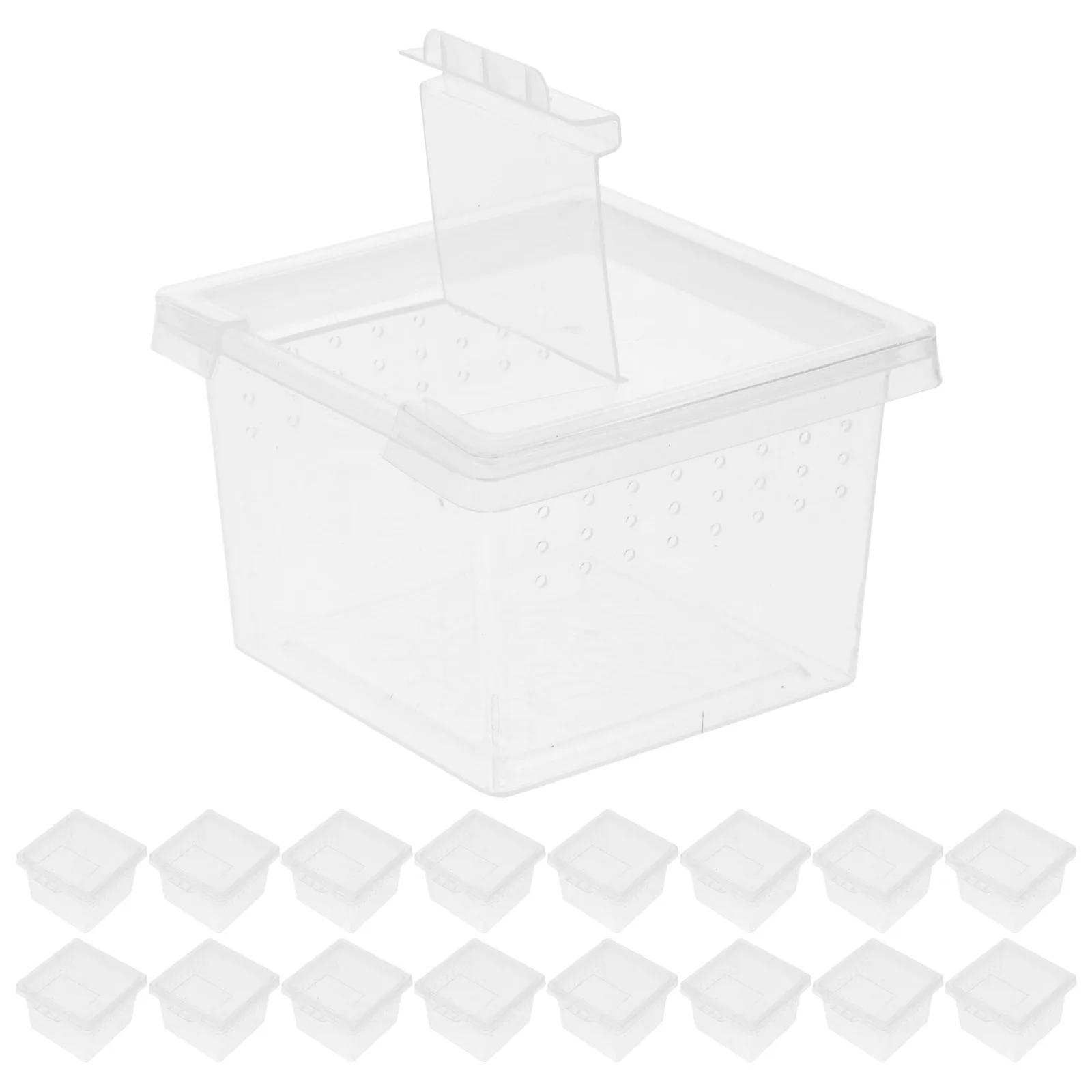20pcs Observation Box Insect Feeding Container Transparent Spider Terrarium Snail Enclosure Reptile Breeding Habitat Clear
20pcs Observation Box Insect Feeding Container Transparent Spider Terrarium Snail Enclosure Reptile Breeding Habitat Clear