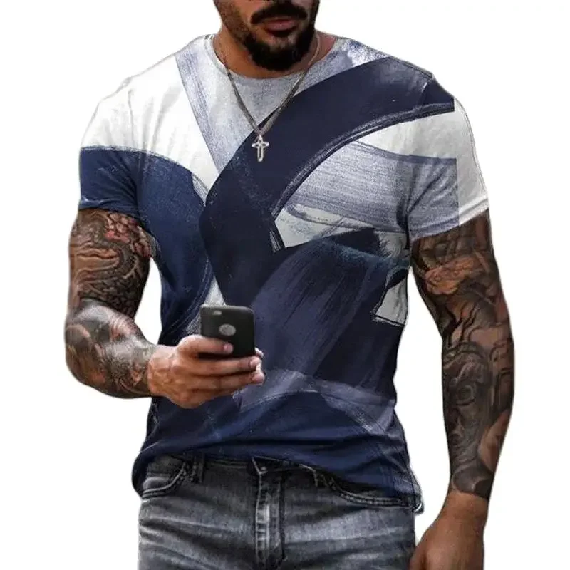 2024 Casual Fashion 3D Printed Summer Short-sleeved Irregular Graffiti Men's T-shirts Round Neck Loose Tops Tees Men Clothing
2024 Casual Fashion 3D Printed Summer Short-sleeved Irregular Graffiti Men's T-shirts Round Neck Loose Tops Tees Men Clothing